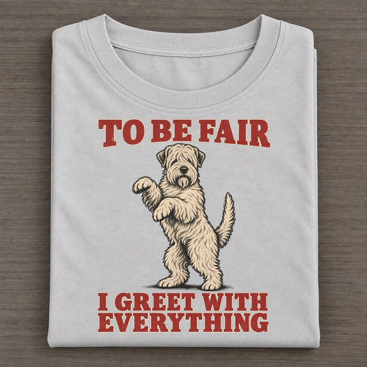 Soft Coated Wheaten Terrier Dog Declarations Classic T-shirt – Grey