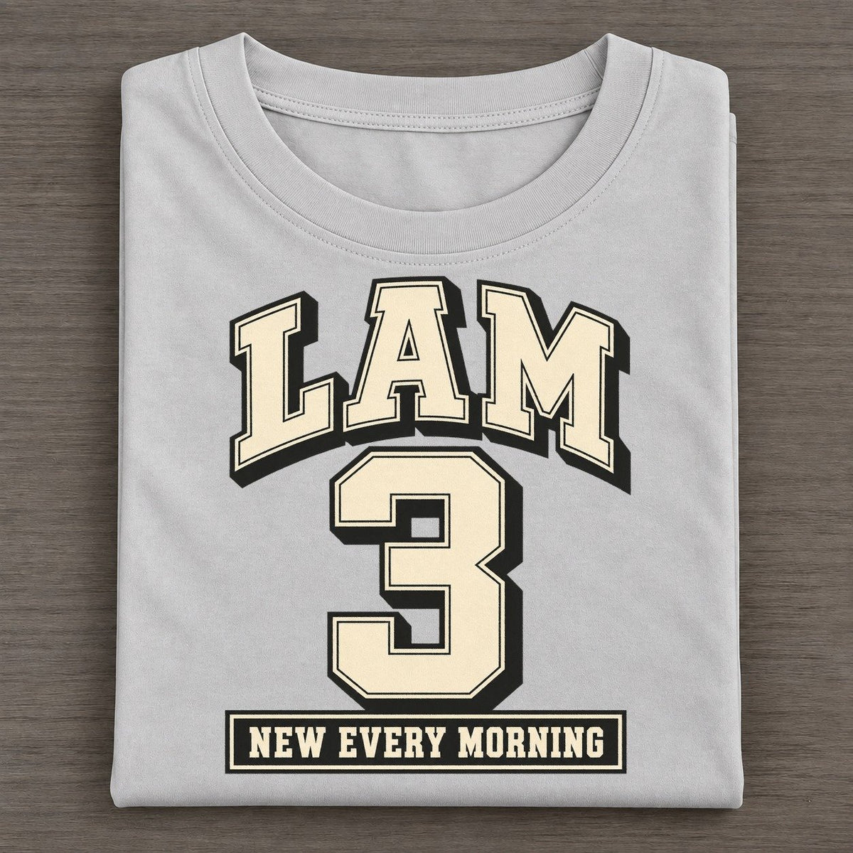 Lamentations 3 Varsity Chapel Varsity Classic T-shirt – Grey