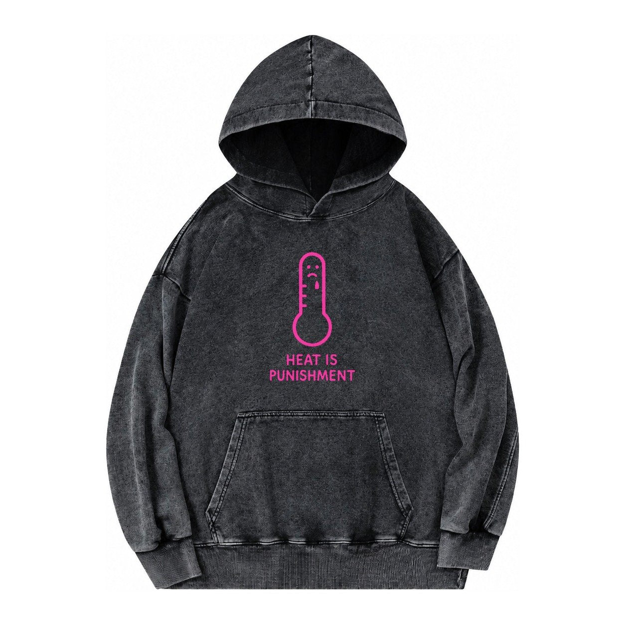 The Crow Judges Silently Black Crow With Disapproving Look Vintage Washed Hoodie – Black