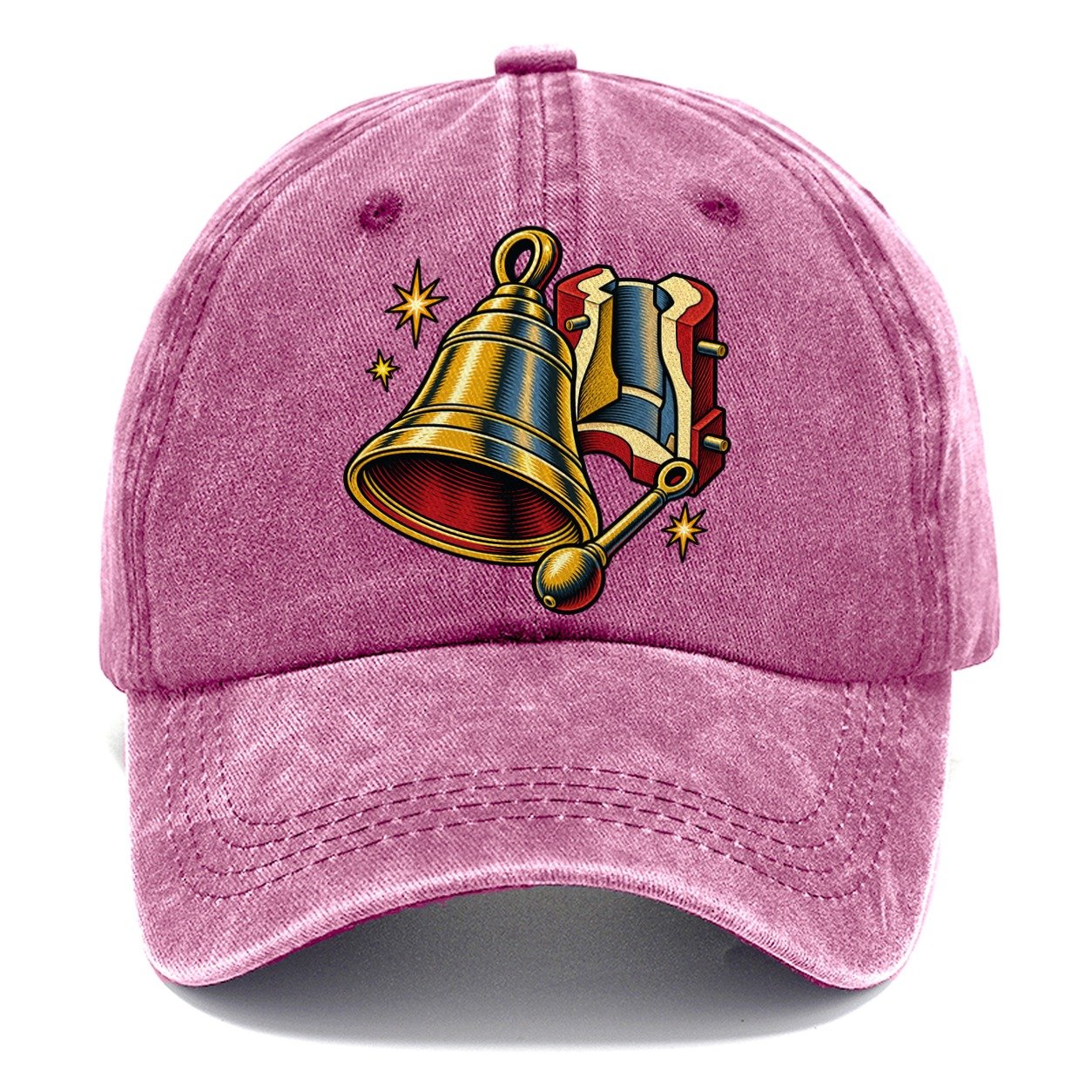 Bellfounder Handbell Mould And Clapper Uk Culture Heritage Classic Cap – Dusty Rose
