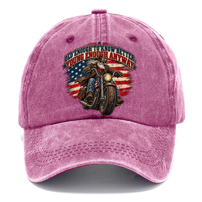Old Enough To Know Better Young Enough Anyway Old Man Strong Classic Cap – Dusty Rose
