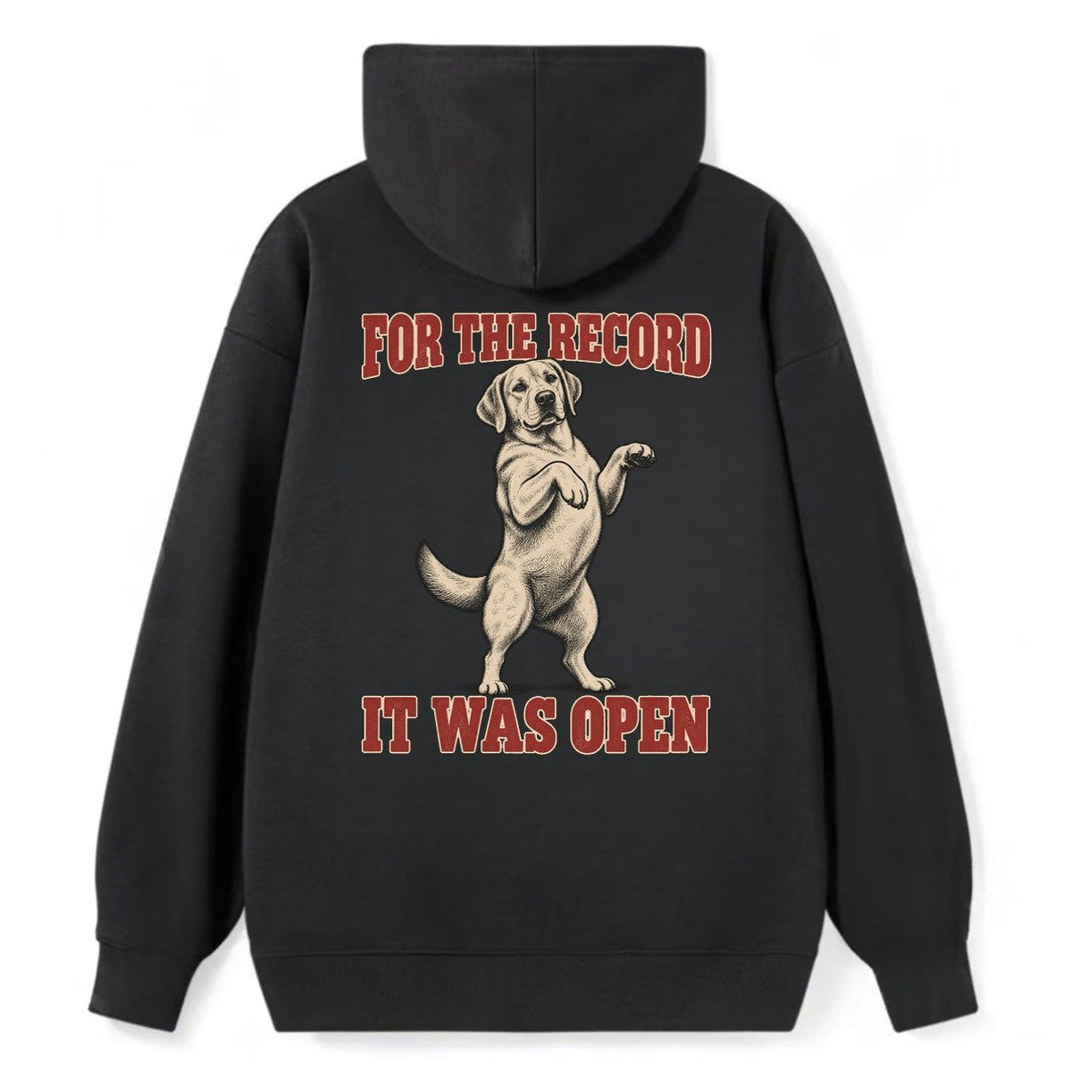 Labrador Retriever Dog Declarations Classic Pullover Hoodie – Black