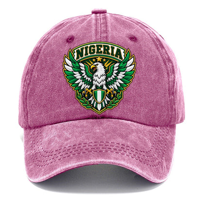 Nigeria Retro Badge Country Logos Classic Cap – Dusty Rose