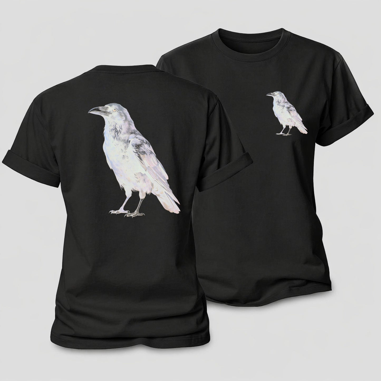 Raven Women's Cotton T-Shirt – Black