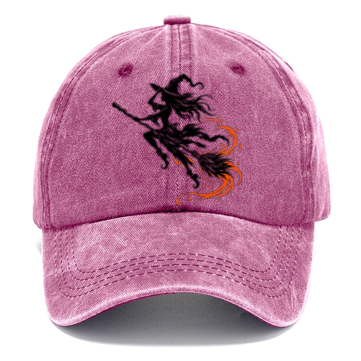 Airborne Witch On A Broom Witch Magic Classic Cap – Dusty Rose