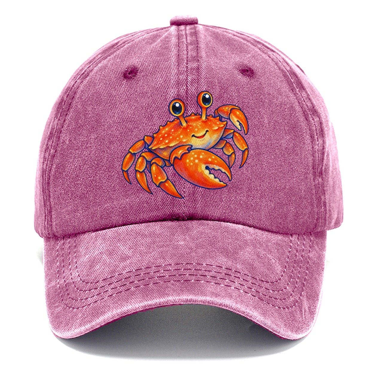 Crab Side Scuttle Sea Sprite Classic Cap – Dusty Rose