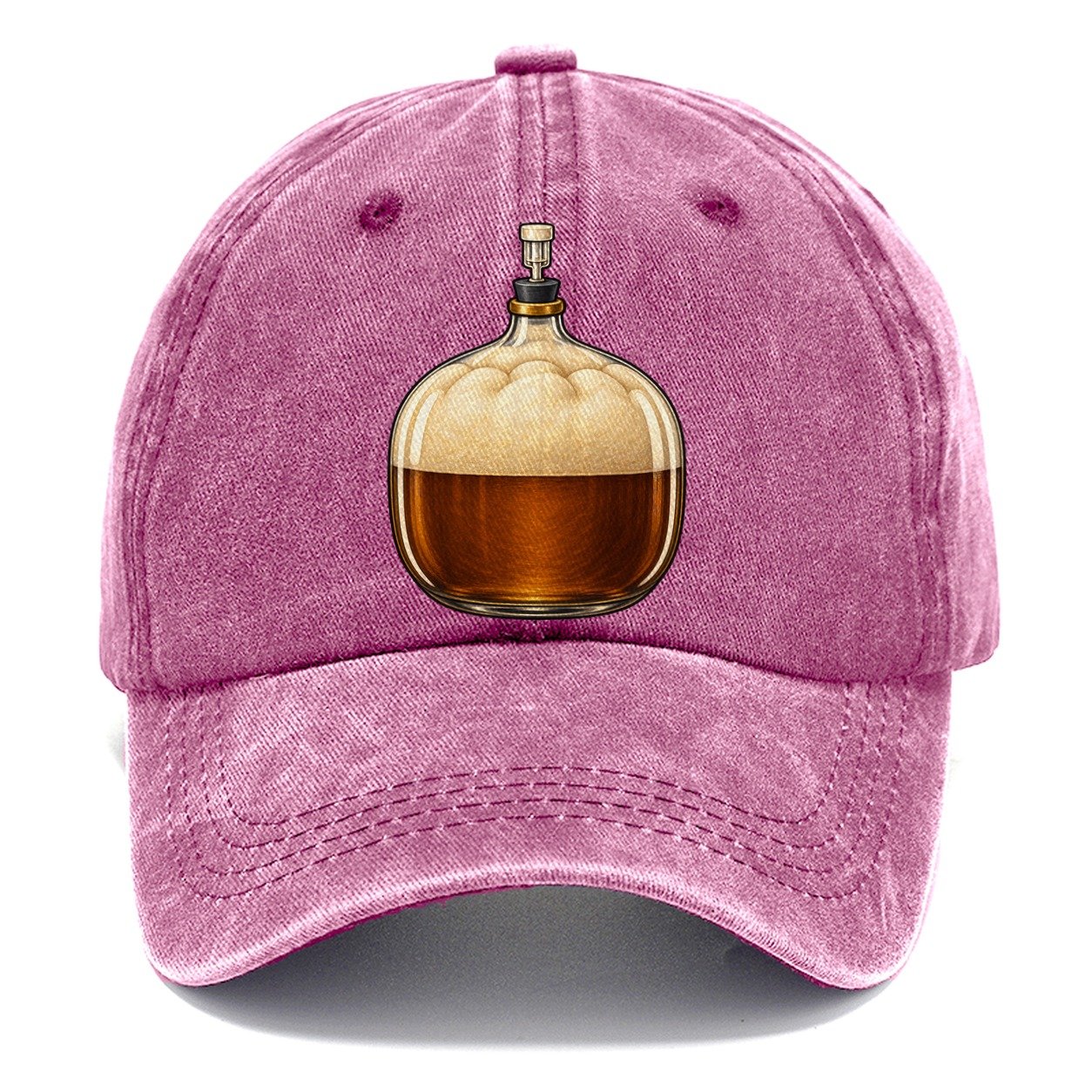 Carboy Of Fermenting Wort Homebrewing Classic Cap – Dusty Rose