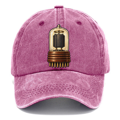 Radio Valve And Brass Pins Amateur Radio Classic Cap – Dusty Rose