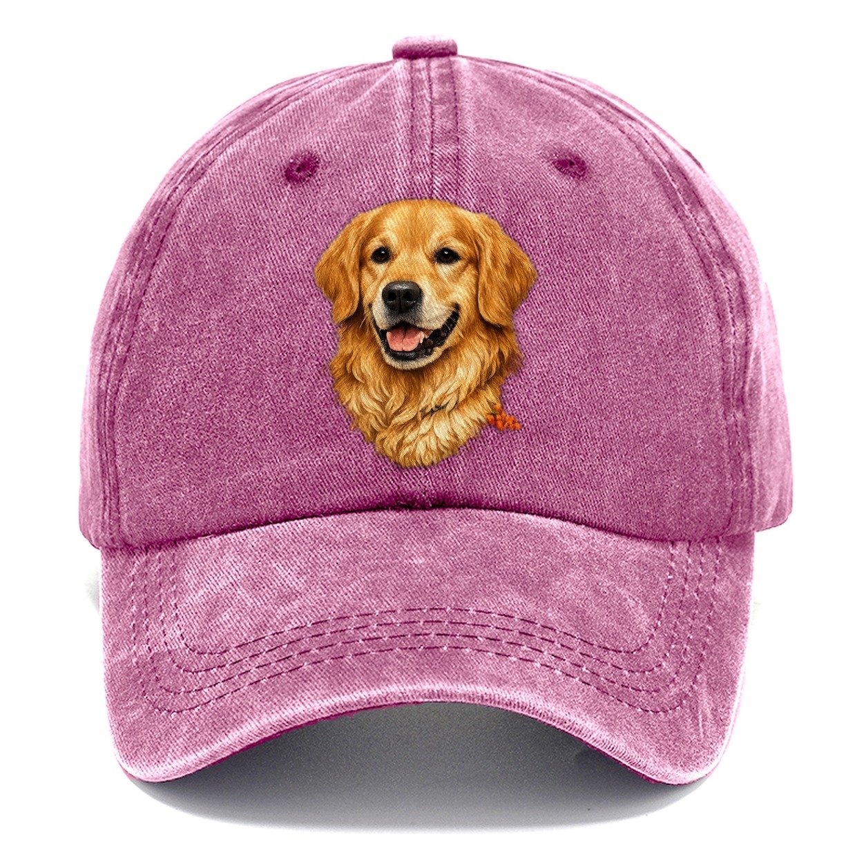 Golden Wildflower Portrait Classic Cap – Dusty Rose