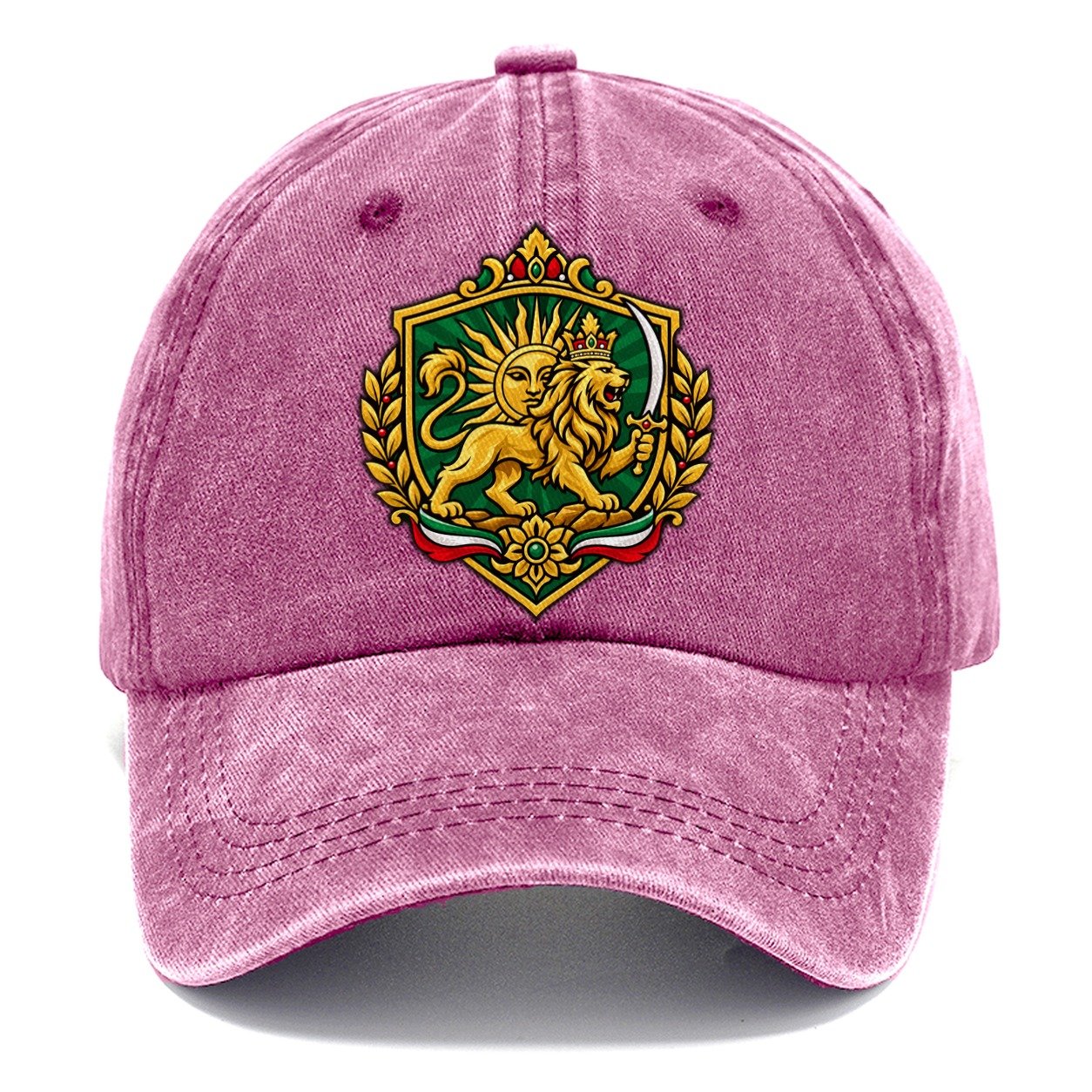 Iran Heraldic Crest Country Logos Classic Cap – Dusty Rose