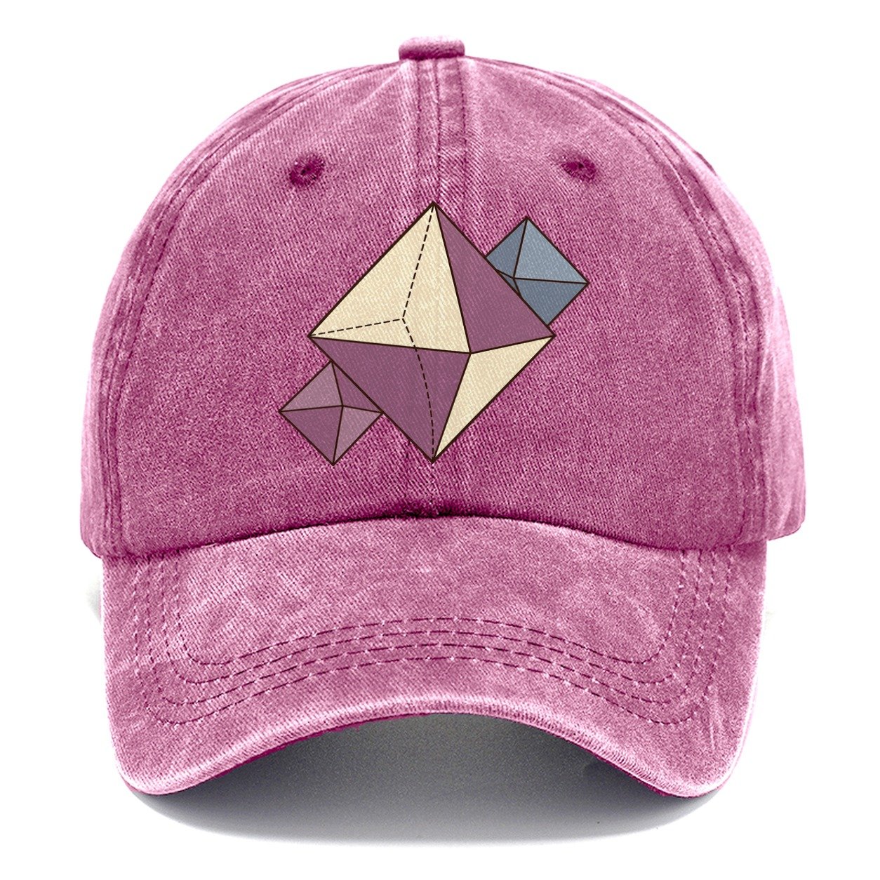 Fluorite Crystal Geometry Rocks And Minerals Classic Cap – Dusty Rose