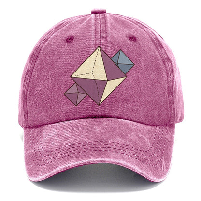Fluorite Crystal Geometry Rocks And Minerals Classic Cap – Dusty Rose