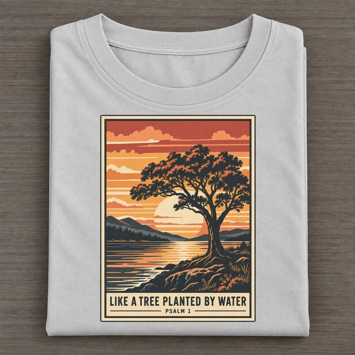Like A Tree Planted Given Light Classic T-shirt – Grey