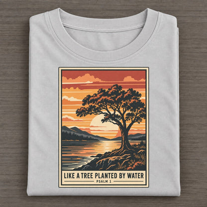 Like A Tree Planted Given Light Classic T-shirt – Grey