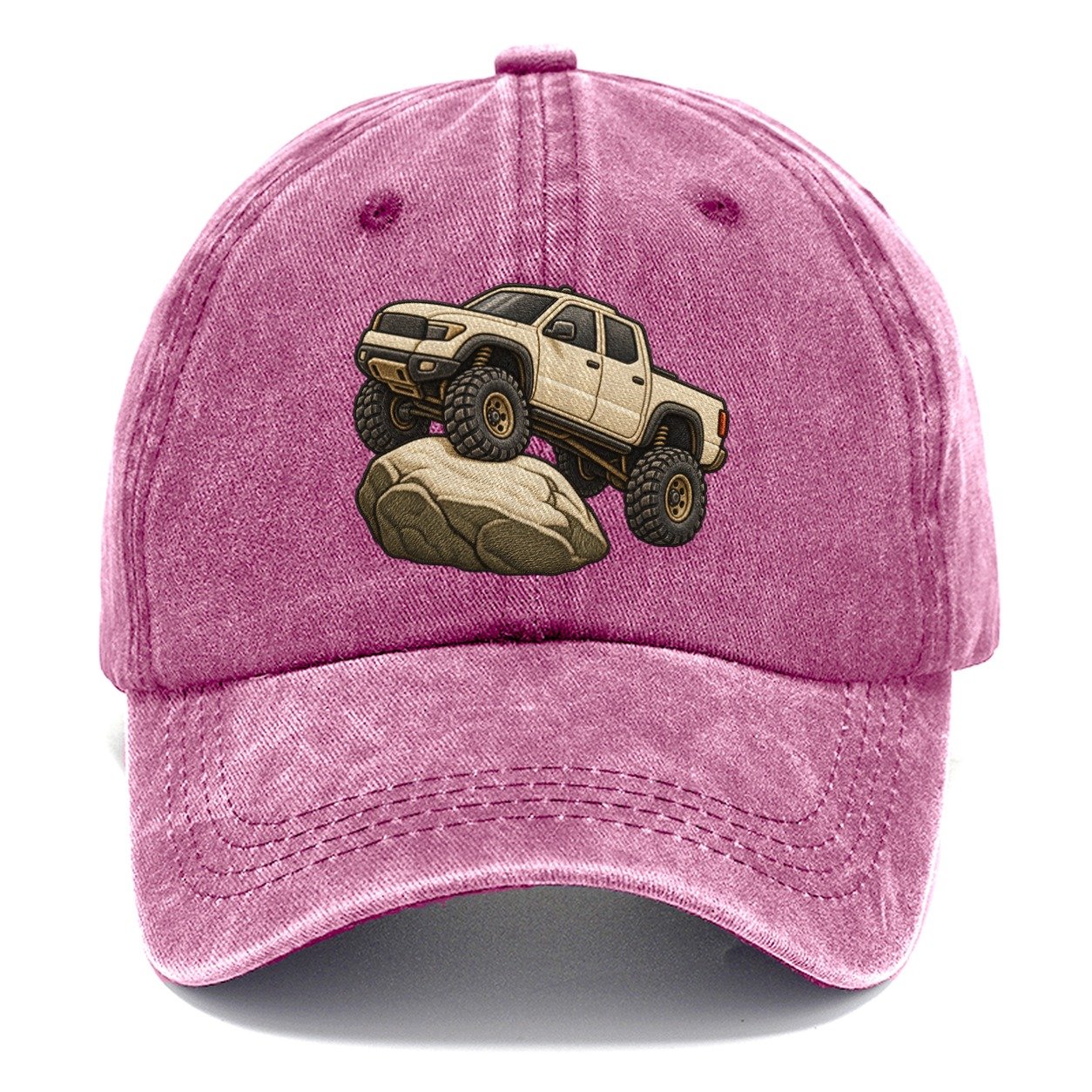Lifted Pickup On A Boulder Off Roading And Overlanding Classic Cap – Dusty Rose