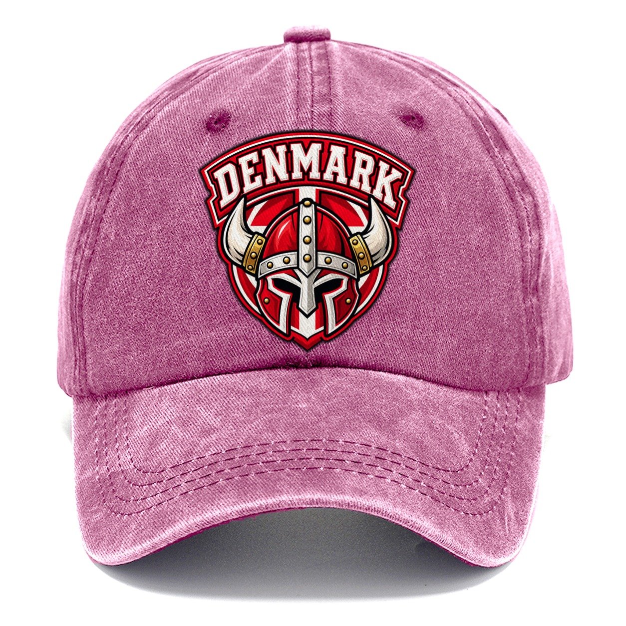 Denmark Retro Badge Country Logos Classic Cap – Dusty Rose