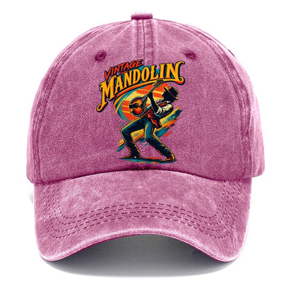 Vintage Mandolin Music Instruments Classic Cap – Dusty Rose