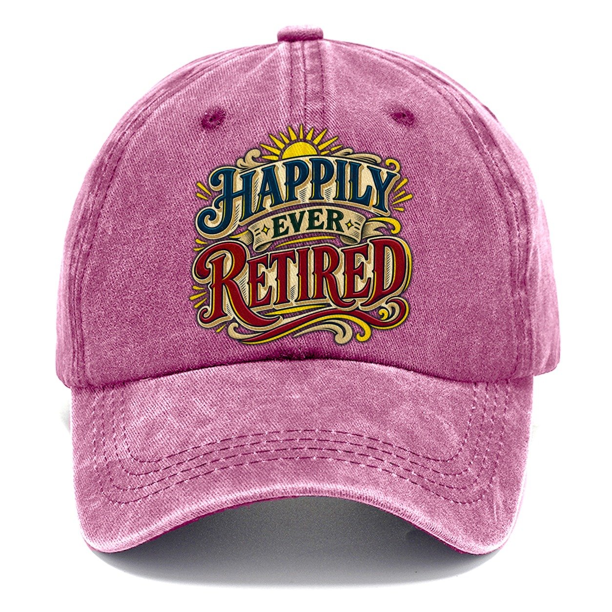 Happily Ever Retired Retired Living Classic Cap – Dusty Rose