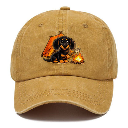 Camping Dachshund Classic Cap – Golden Harvest