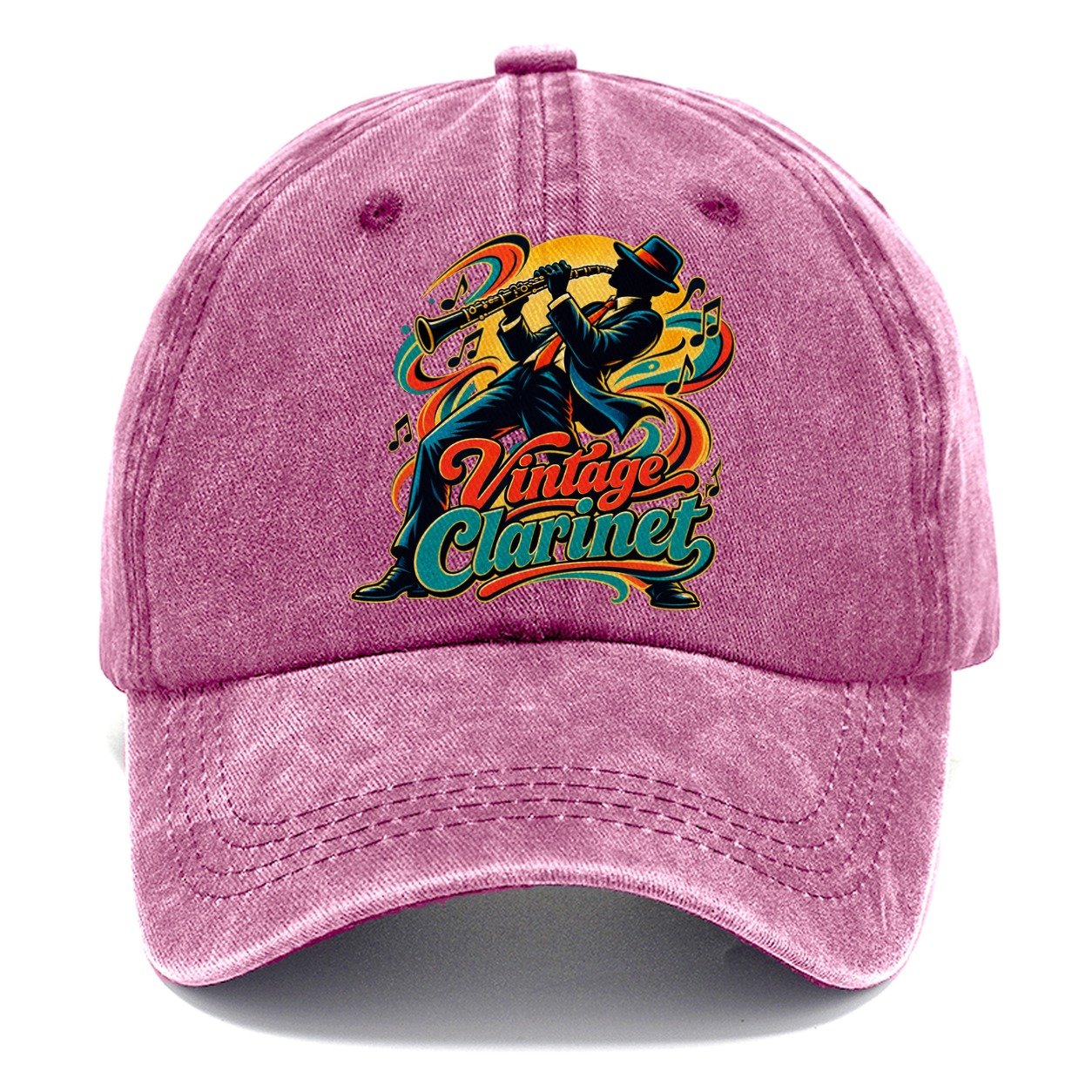 Vintage Clarinet Music Instruments Classic Cap – Dusty Rose
