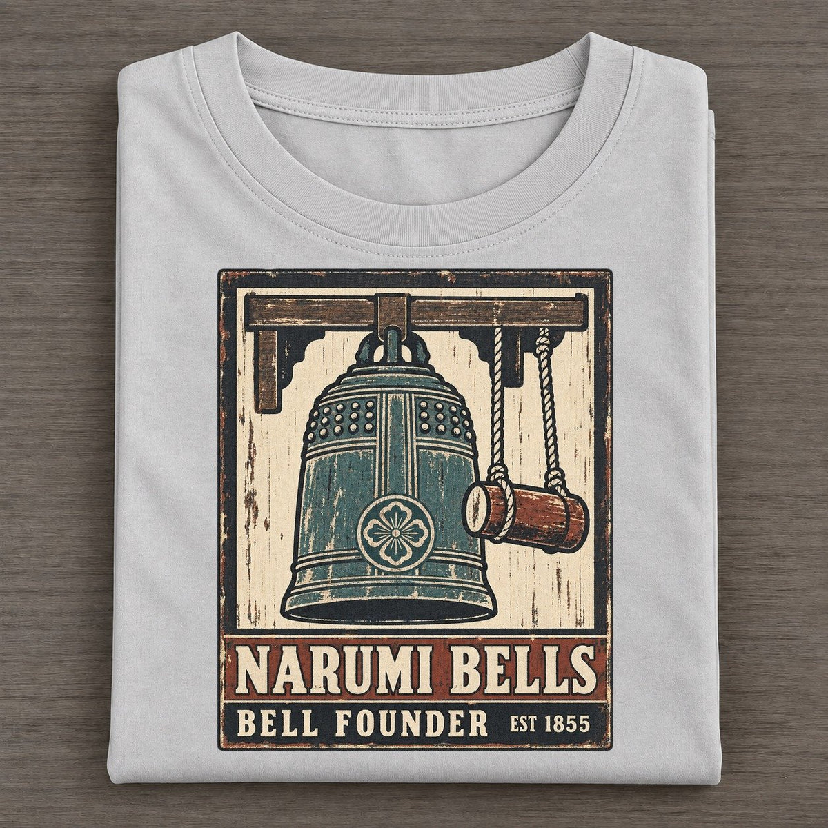 Narumi Bell Foundry Noren Trade Co Classic T-shirt – Grey
