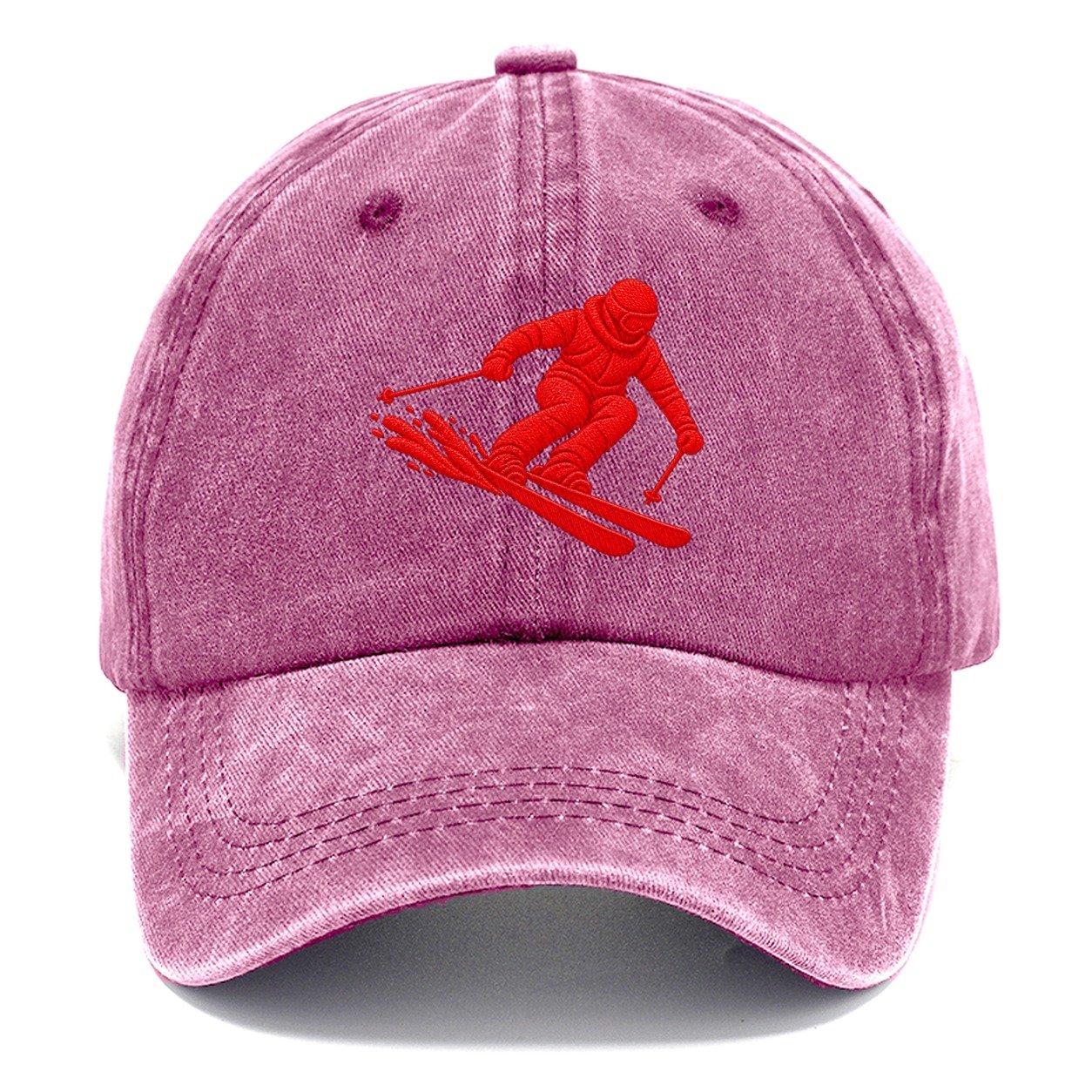 Alpine Skier Deep Carve Micro Motion Mark Classic Cap – Dusty Rose