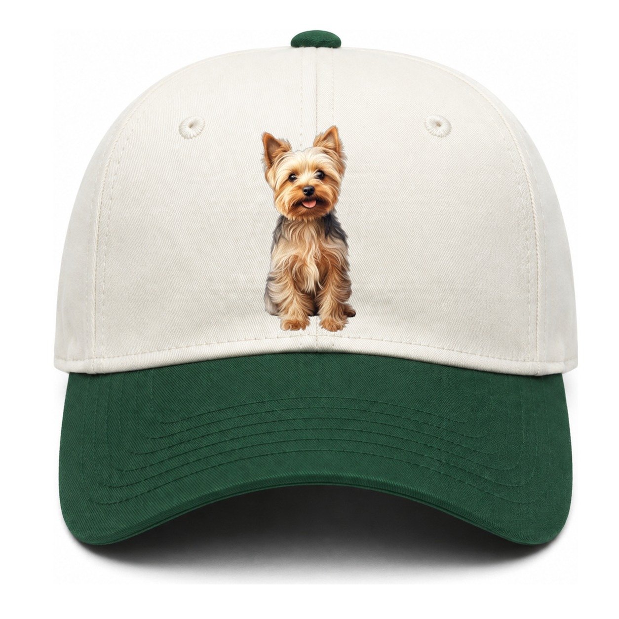 Yorkshire Terrier Dog Two Tone Cap – Green