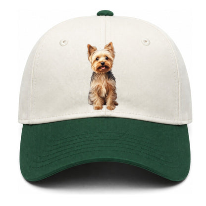 Yorkshire Terrier Dog Two Tone Cap – Green