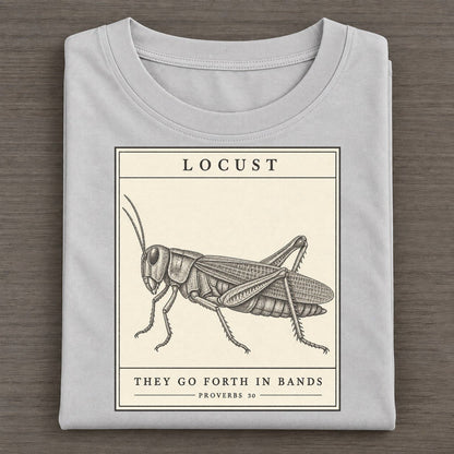 Locust Specimen Plate Creature Canticle Classic T-shirt – Grey