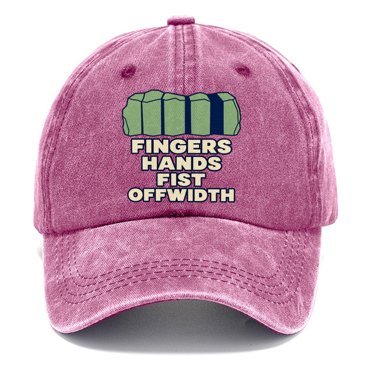 Crack Size Taxonomy Rock Climbing Classic Cap – Dusty Rose