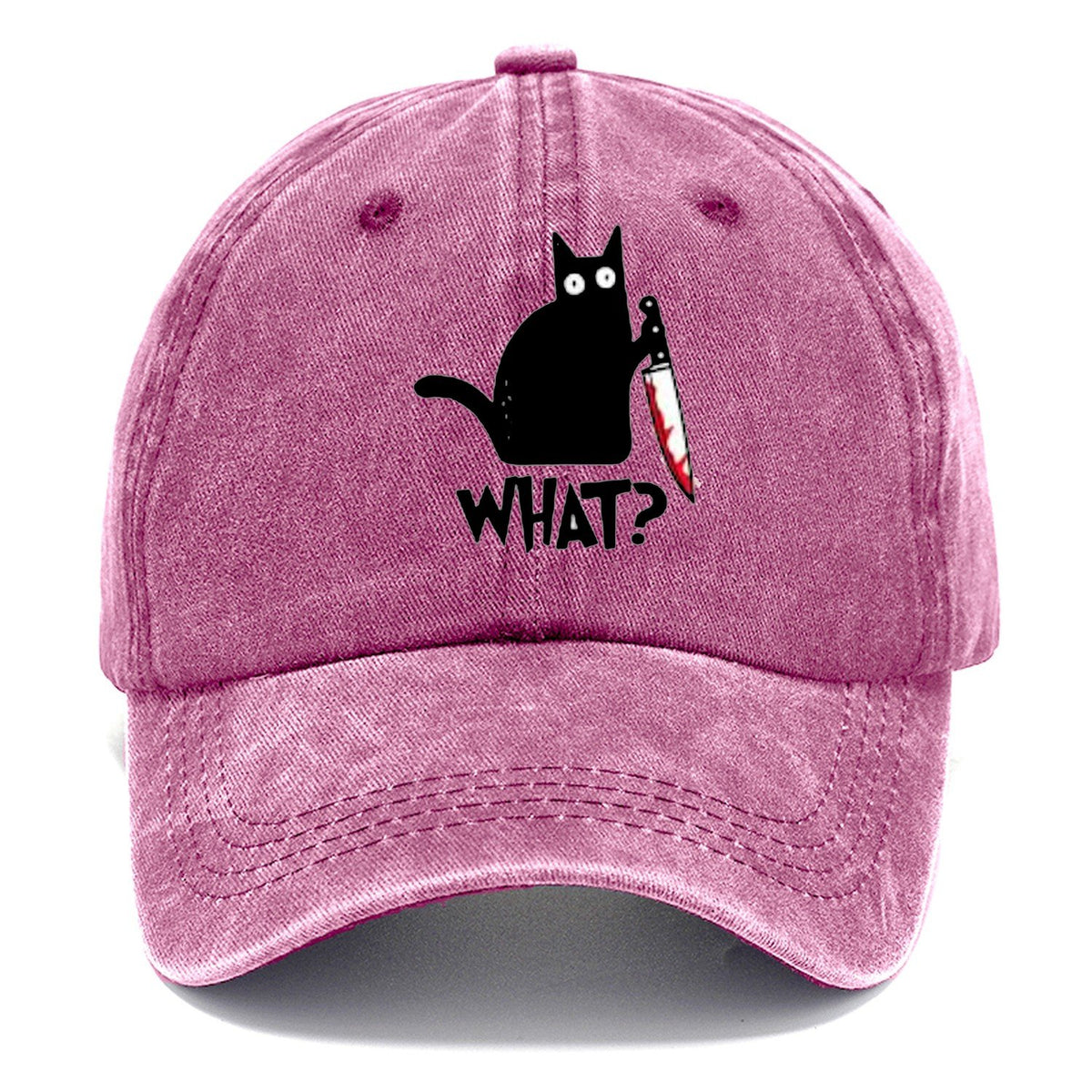 Black Cat What? Classic Cap – Dusty Rose