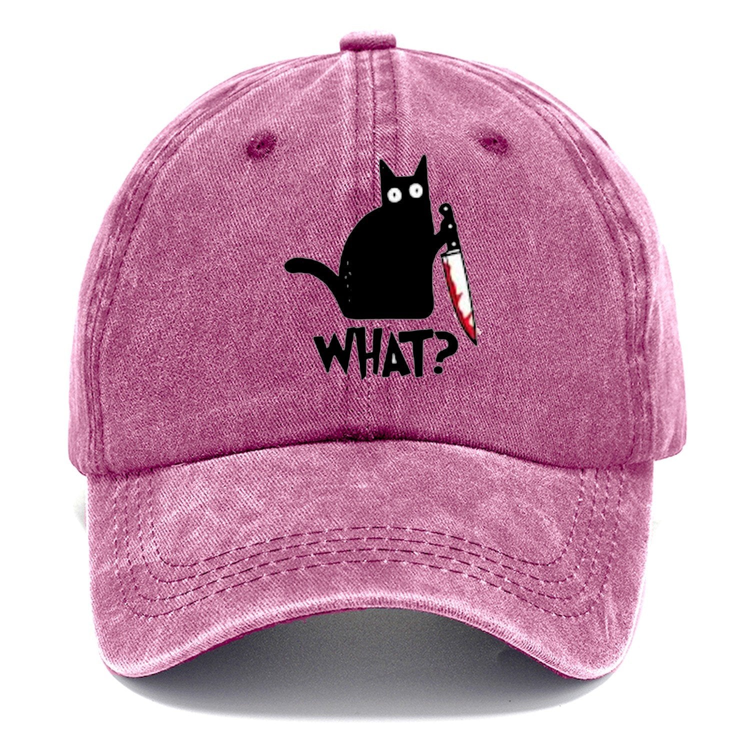 Black Cat What? Classic Cap – Dusty Rose