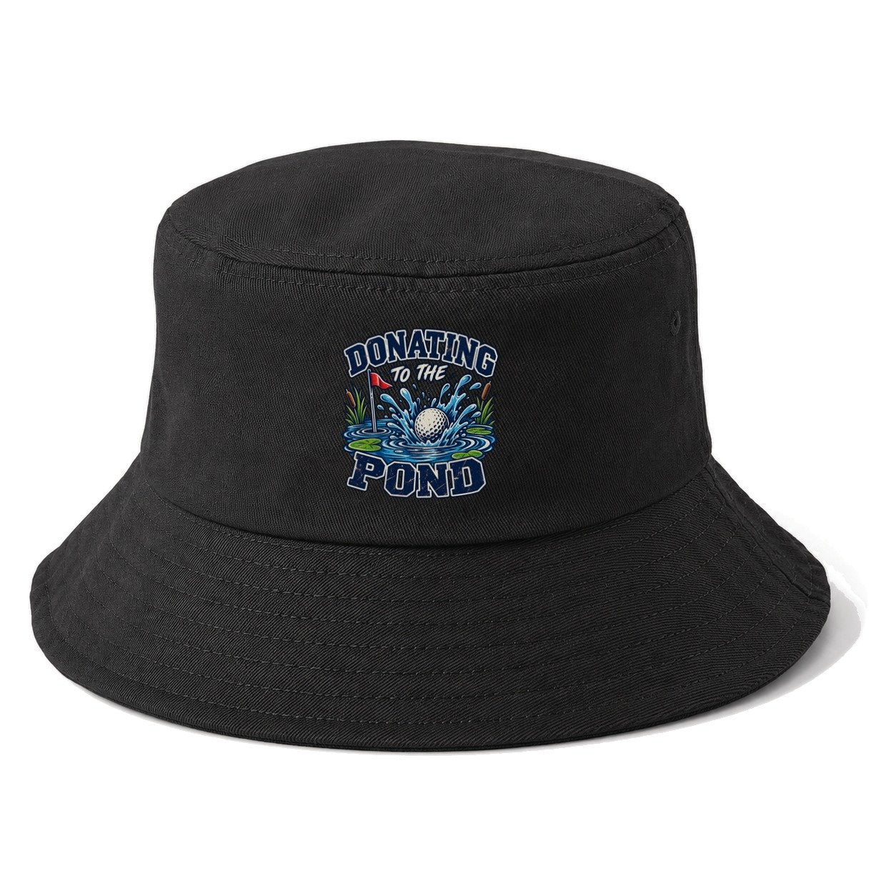 Donating To The Pond Golf Life Bucket Hat – Black