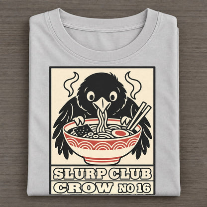 Crow Leftovers Slurp Club Classic T-shirt – Grey