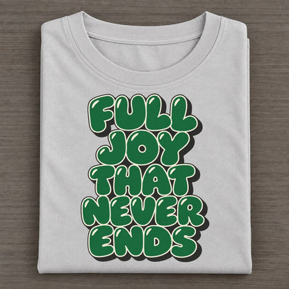 Full Joy That Never Ends Sunday Puff Classic T-shirt – Grey