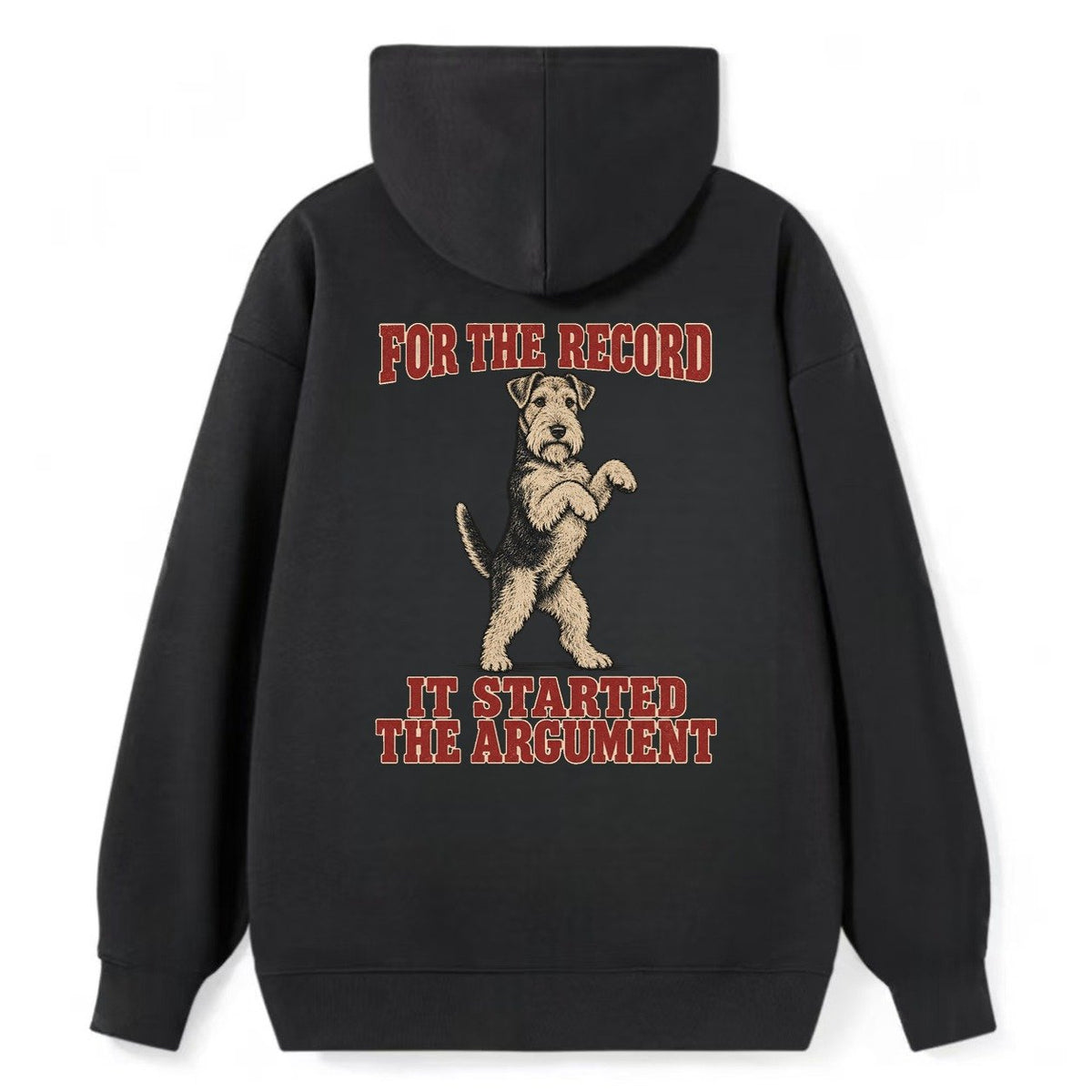 Welsh Terrier Dog Declarations Classic Pullover Hoodie – Black
