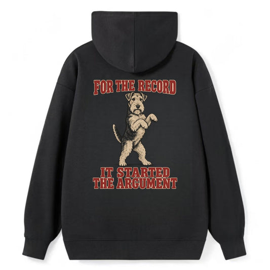 Welsh Terrier Dog Declarations Classic Pullover Hoodie – Black