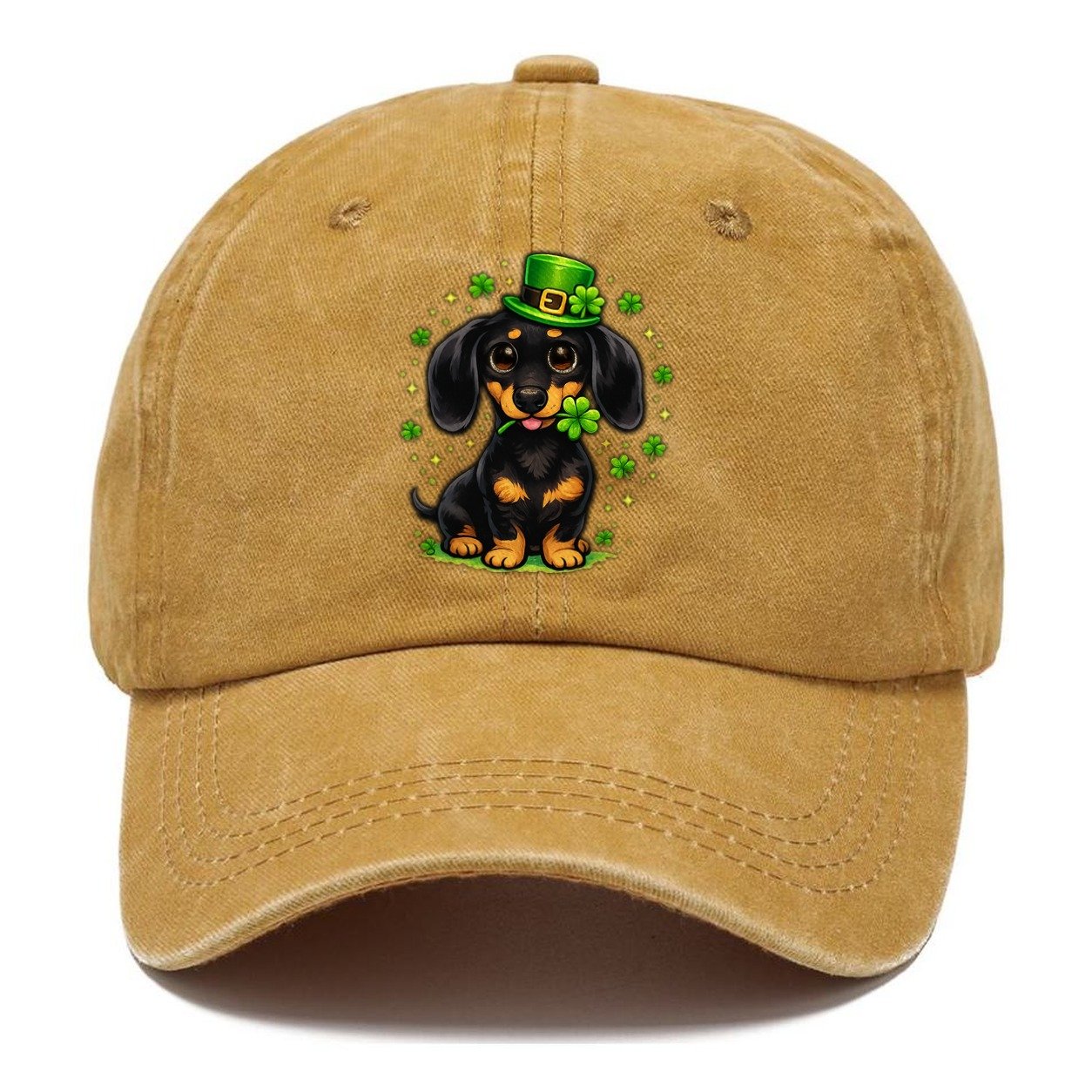 Leprechaun Dachshund Clover Classic Cap – Golden Harvest