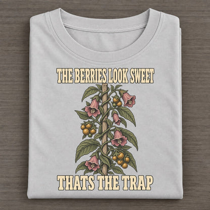 Thats The Trap Botanical Warnings Classic T-shirt – Grey