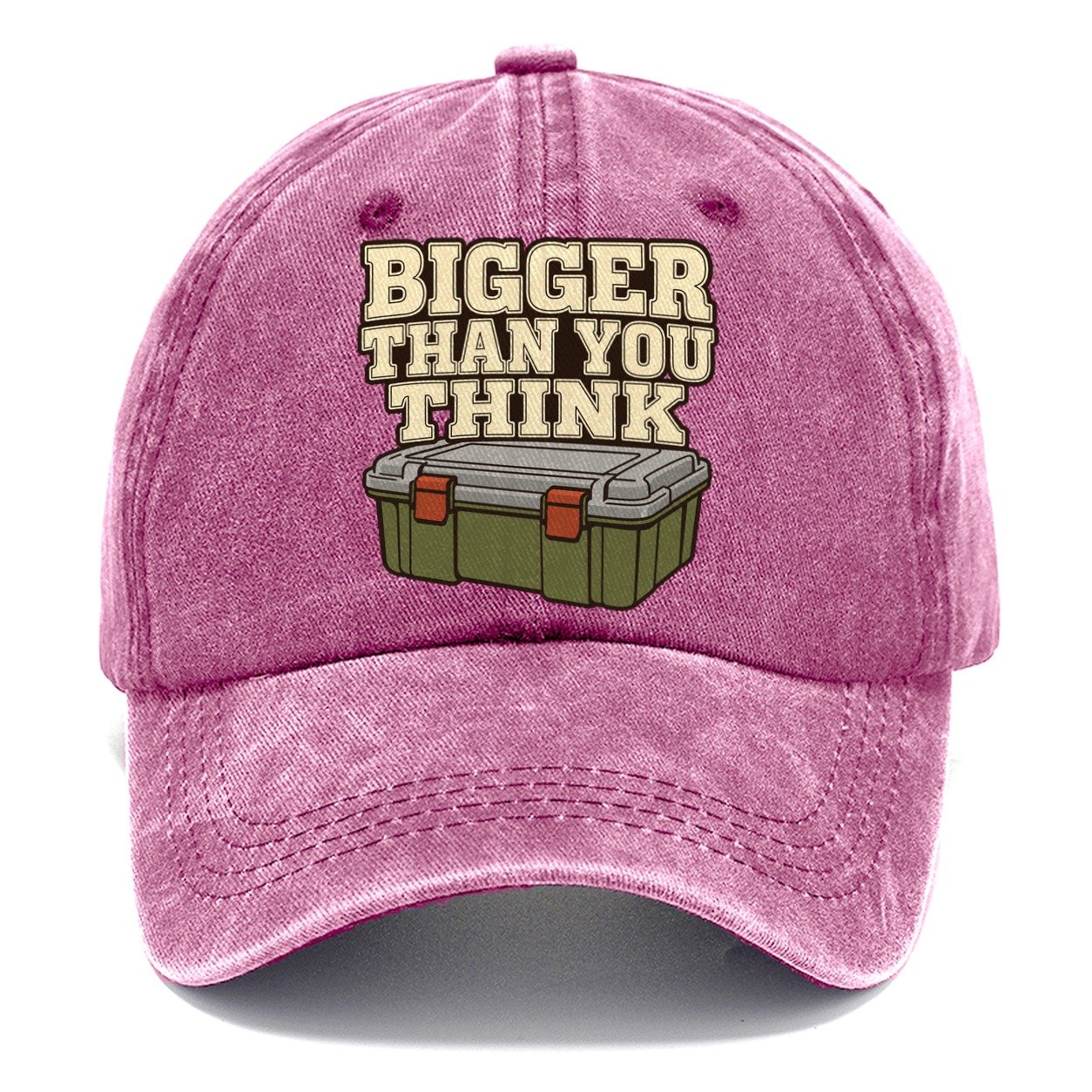 Bigger Than You Think Geocaching Classic Cap – Dusty Rose