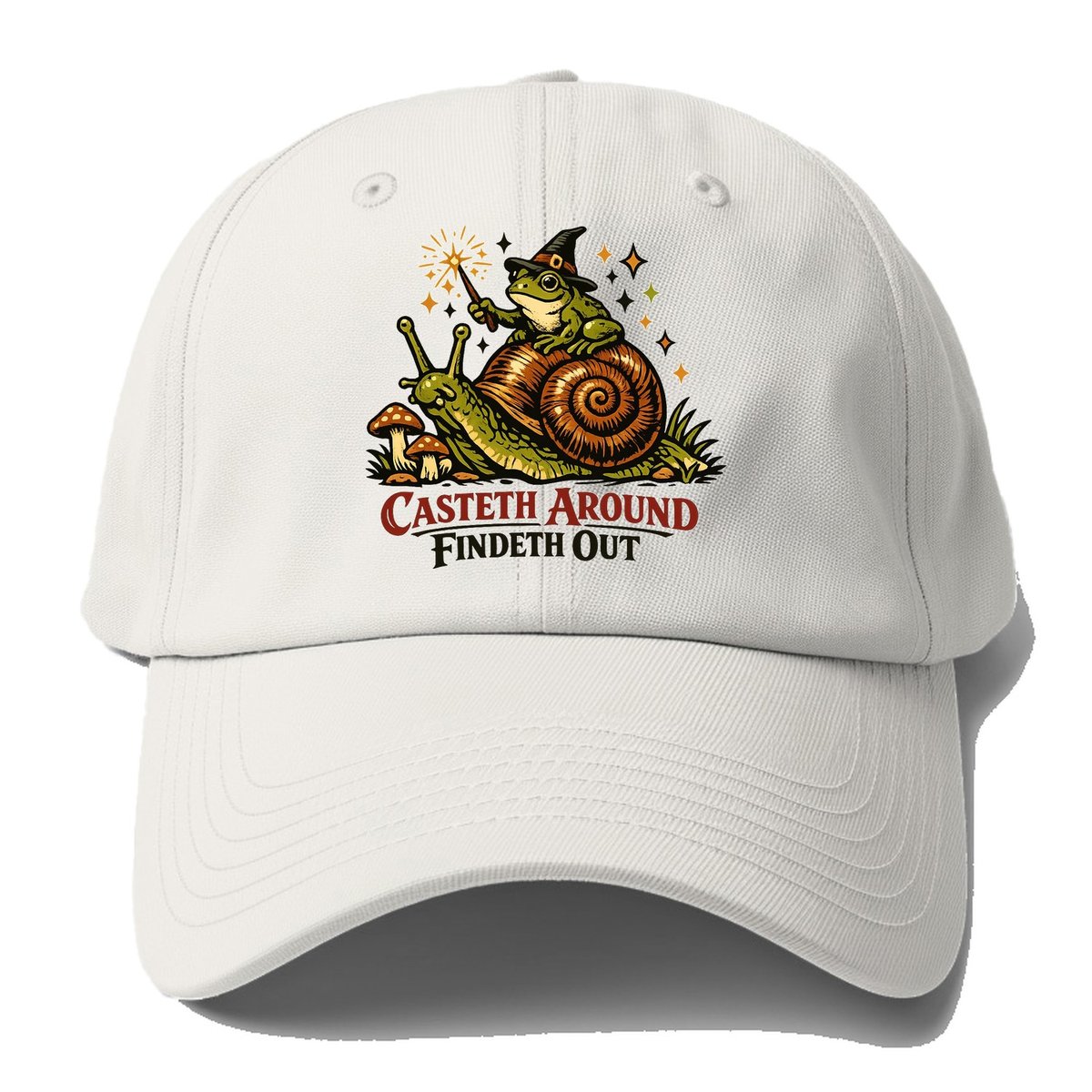 Casteth Around Findeth Out Baseball Cap – Off White