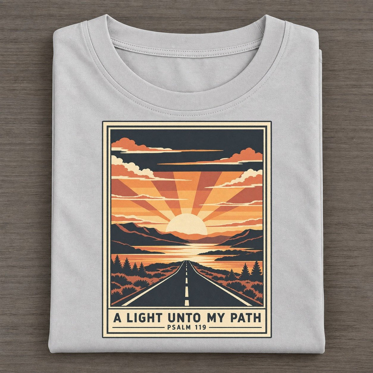 A Light Unto My Given Light Classic T-shirt – Grey
