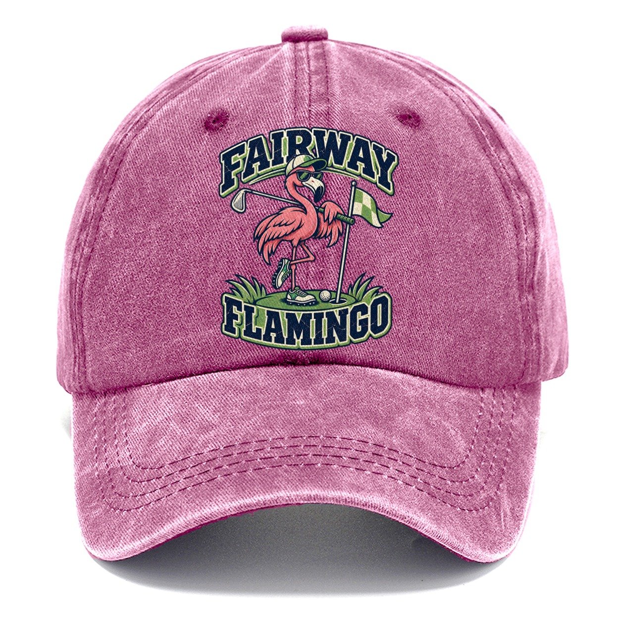 Fairway Flamingo Golf Life Classic Cap – Dusty Rose