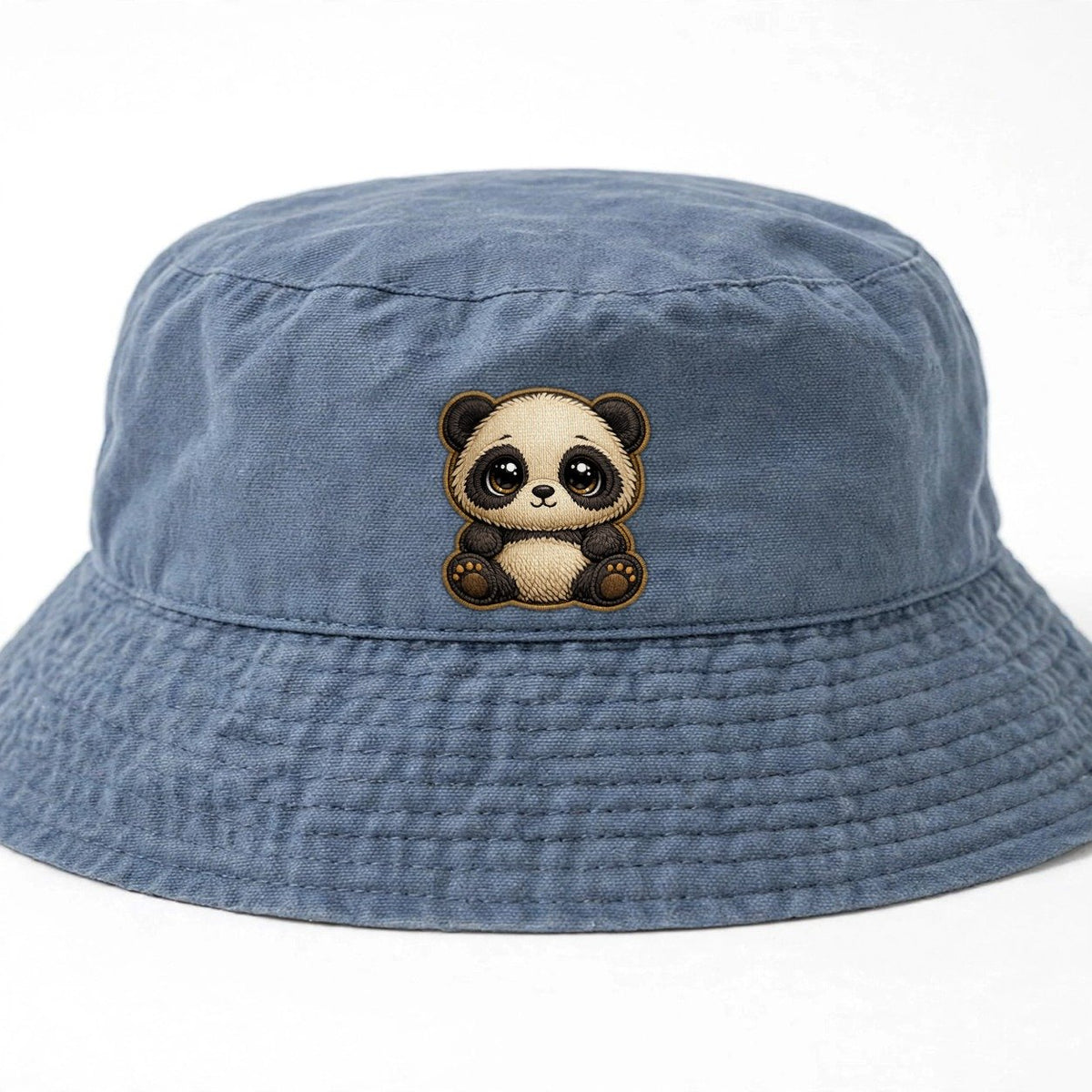 Baby Giant Panda Cub Kids Bucket Hat – Gray Blue