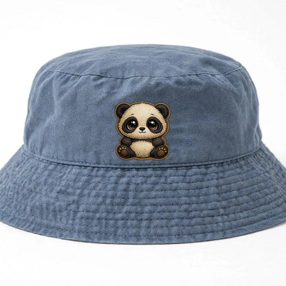Baby Giant Panda Cub Kids Bucket Hat – Gray Blue