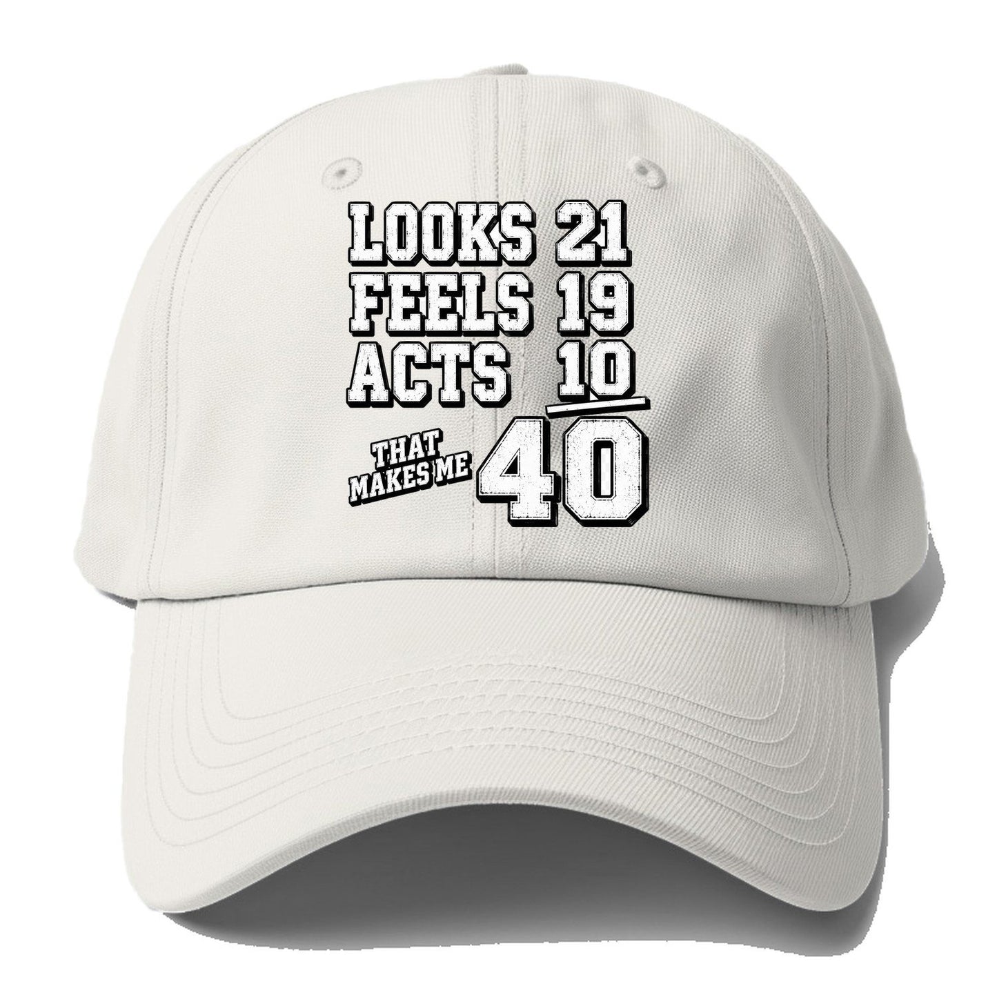 Looks Feels Acts 40 Baseball Cap – Off White