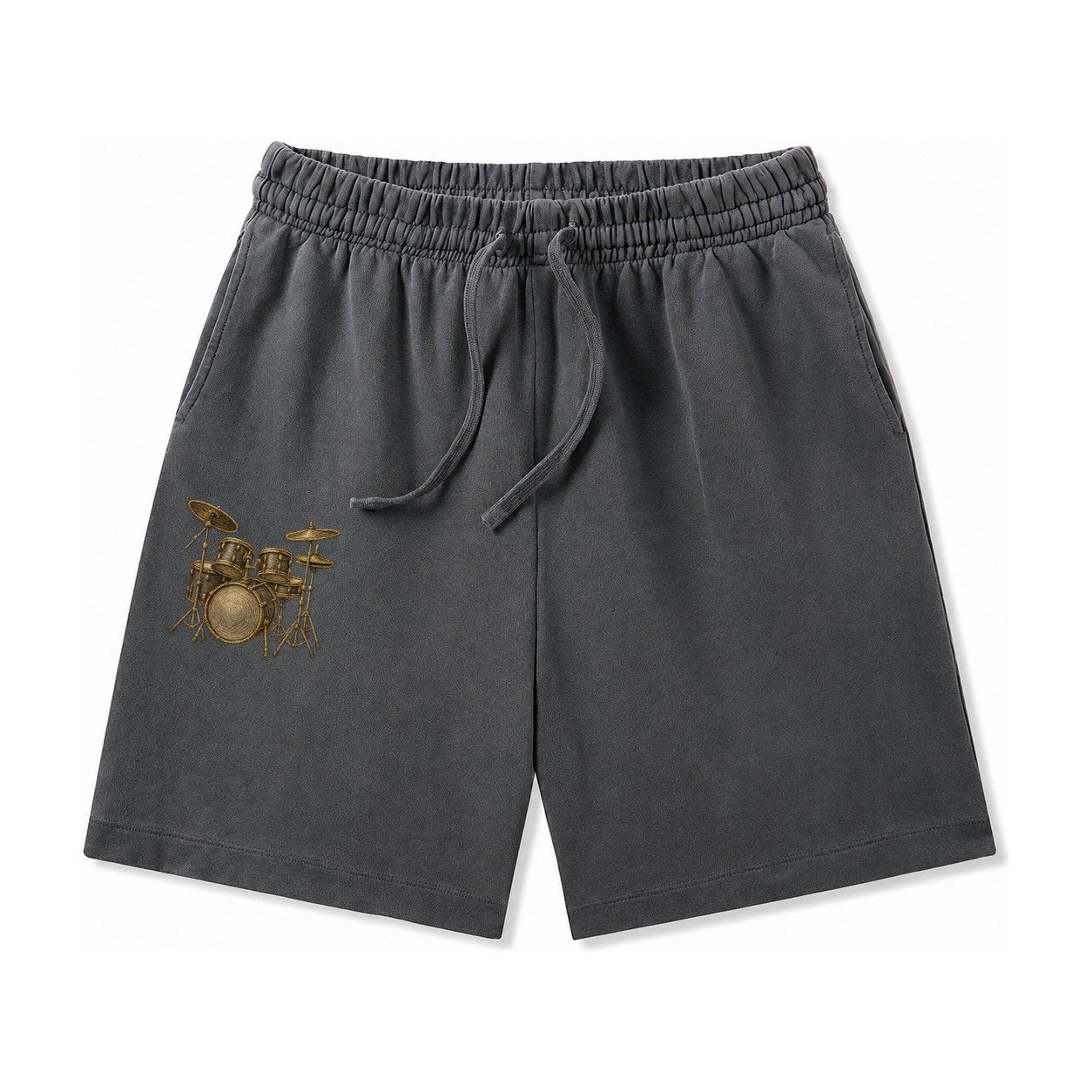 Drum Kit Washed Shorts – Dark Gray
