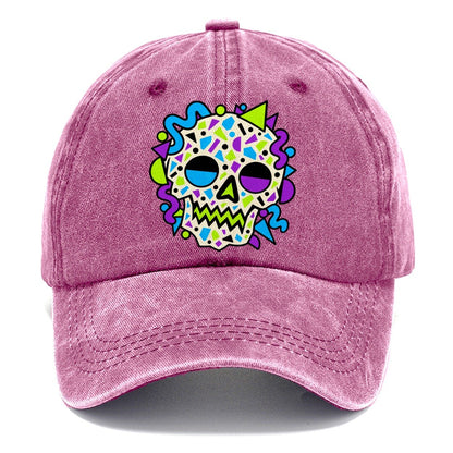 Confetti Skull Crazy Styles Classic Cap – Dusty Rose