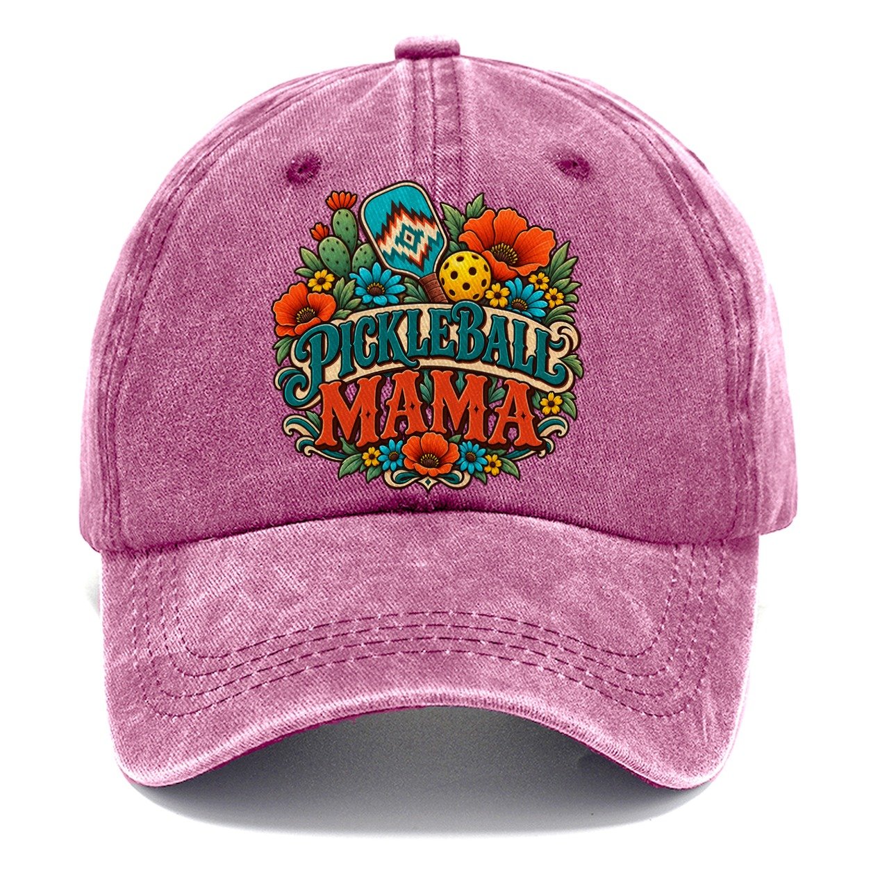 Pickleball Mama Pickleball Life Classic Cap – Dusty Rose