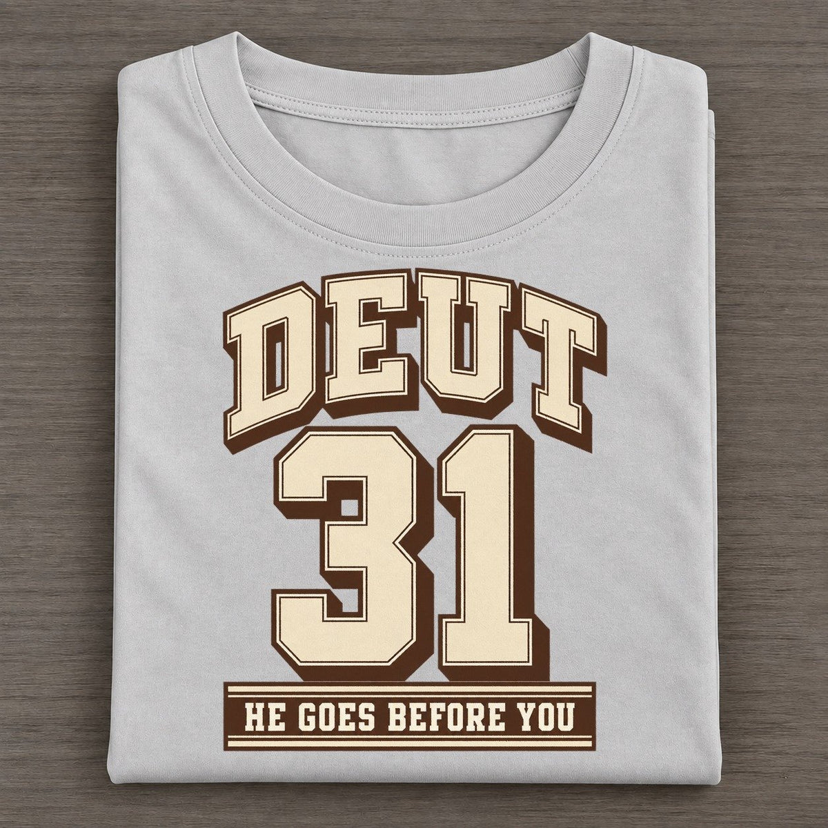 Deuteronomy 31 Varsity Chapel Varsity Classic T-shirt – Grey